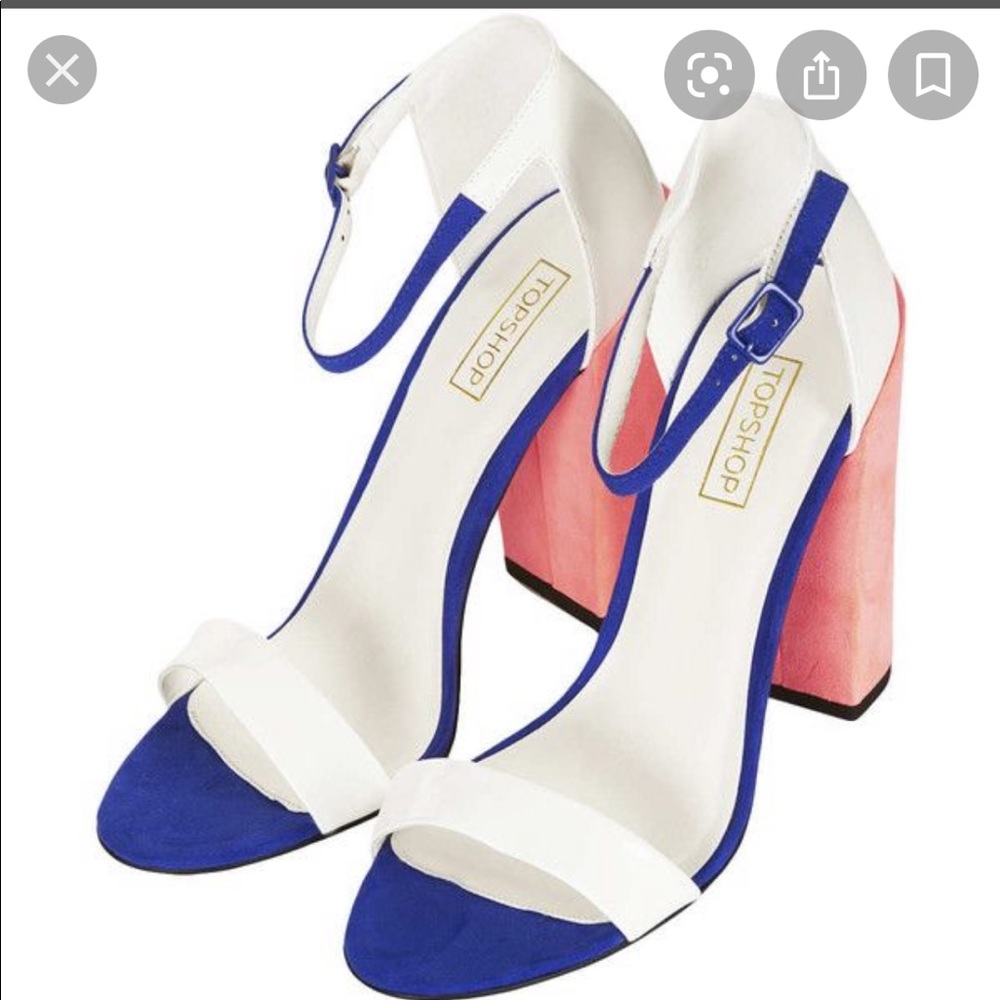 ISO RATCHET BLOCK STRAPPY HEELS topshop